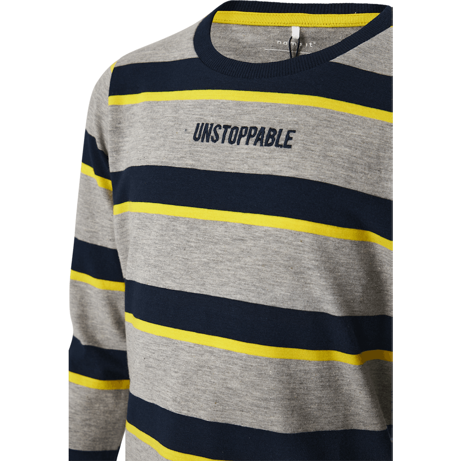 Nmmbosta Ls Top Grey Melange