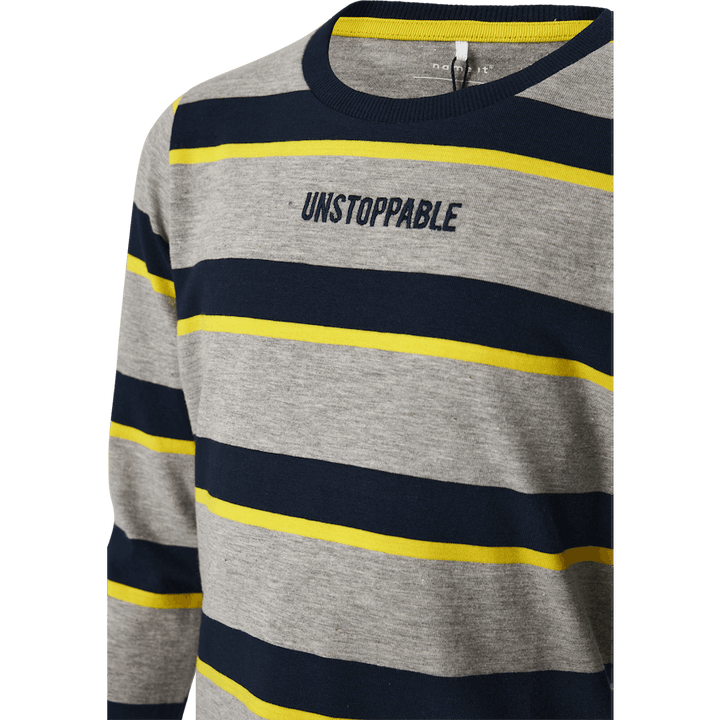 Nmmbosta Ls Top Grey Melange