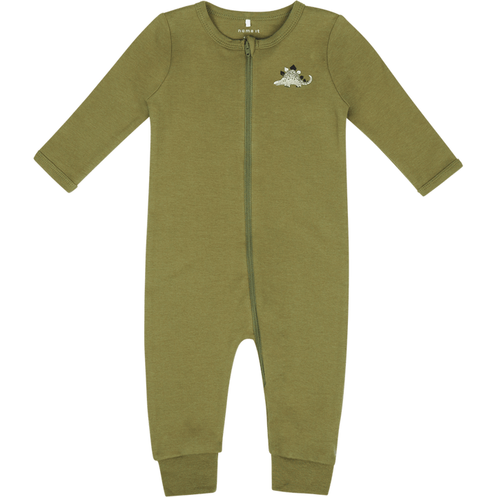 Nbmnightsuit 2p Zip Loden Dino Loden Green