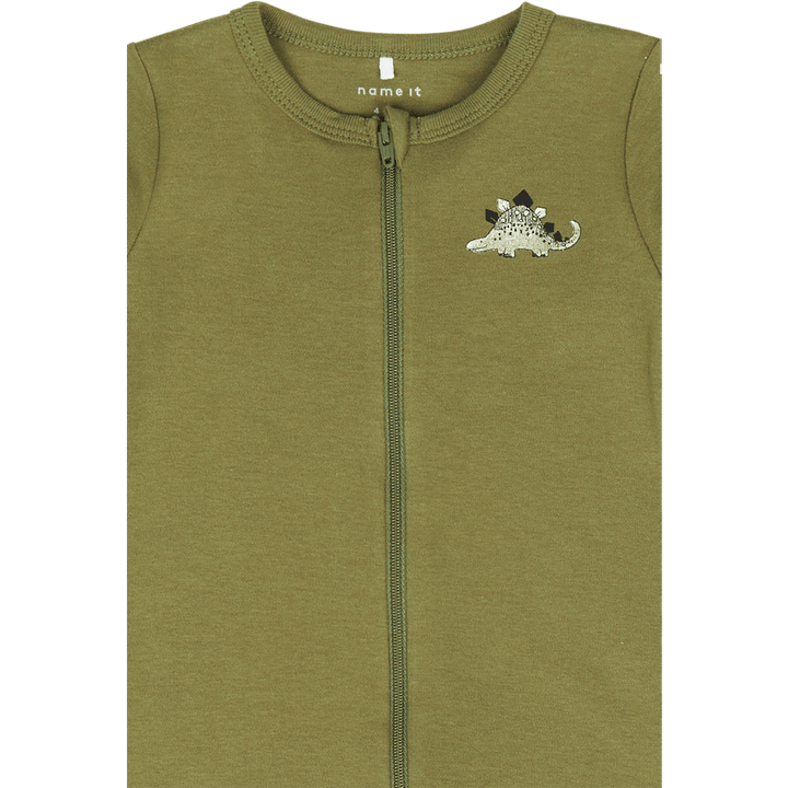 Nbmnightsuit 2p Zip Loden Dino Loden Green