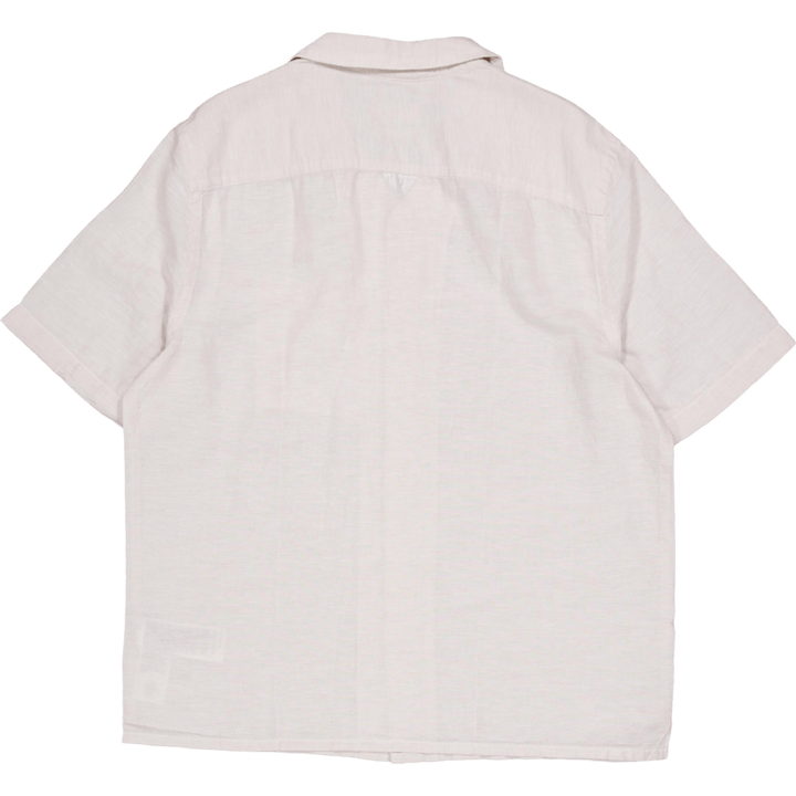Calvin Klein Linen Cotton Cuban S/s Shirt Ace