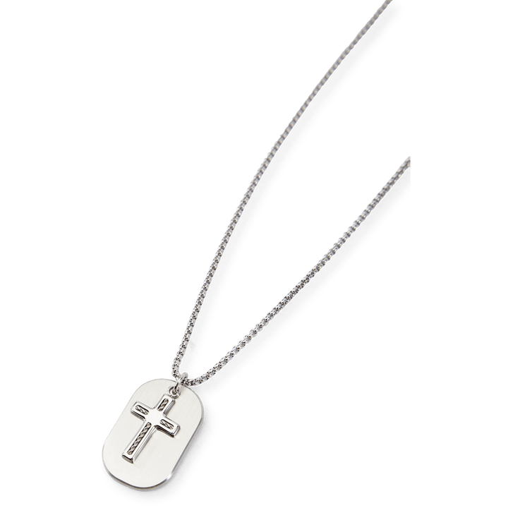 Collier Acier Argent Acier