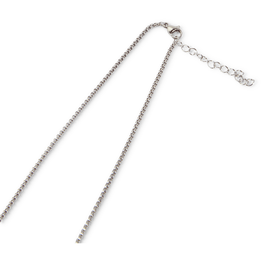 Collier Acier Argent Acier