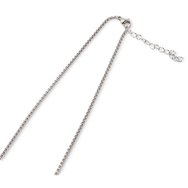 Collier Acier Argent Acier