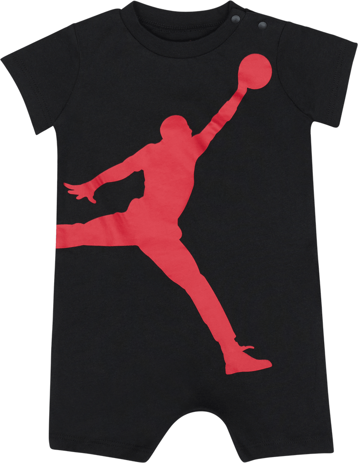 Jumpman Knit Romper Schwarz