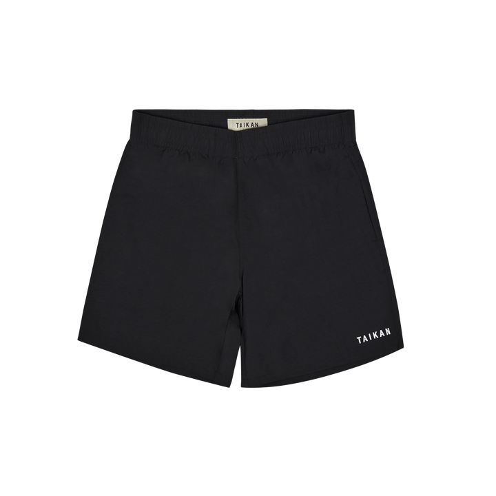 Nylon Shorts-schwarz Schwarz