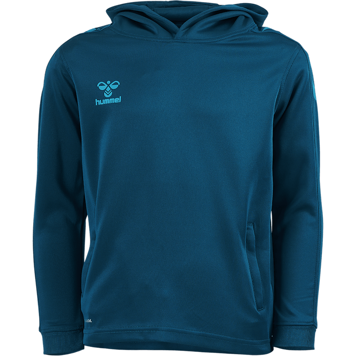 Hmlcore Xk Poly Kids Sweat Hoo Blue Coral