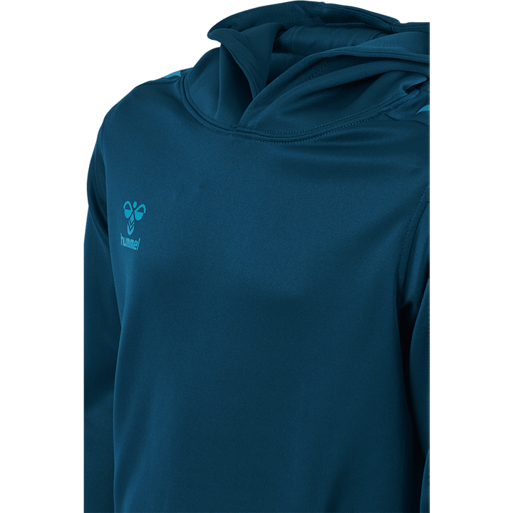 Hmlcore Xk Poly Kids Sweat Hoo Blue Coral