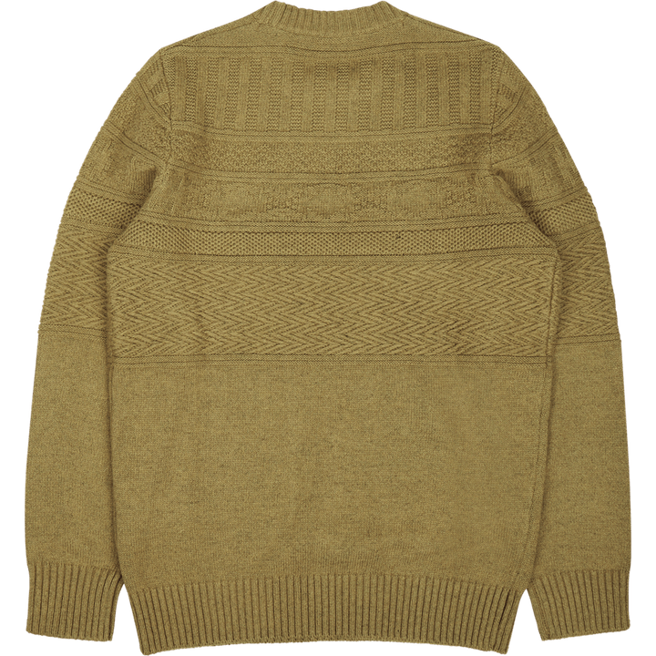 Lyle & Scott Guernsey Crew Neck W824 Seaweed