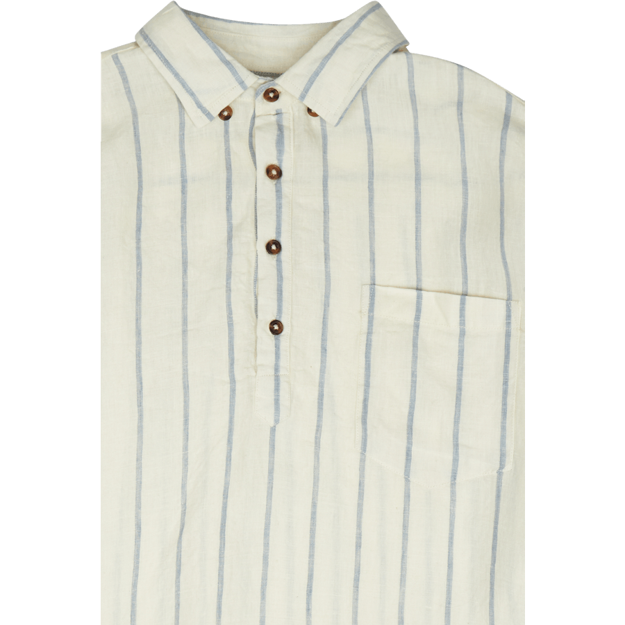 Linen Popovershirt Stripe