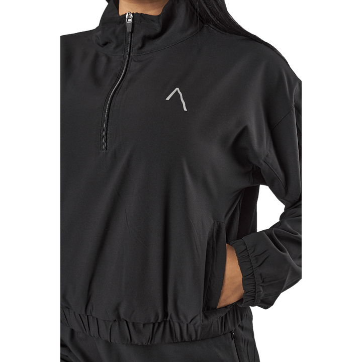 "Tulip Halfzip" striukė su užtrauktuku Black
