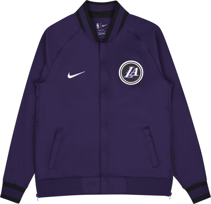 Lakers M Nk Dri-FIT Shwtm Ls Fz Ce Tinte