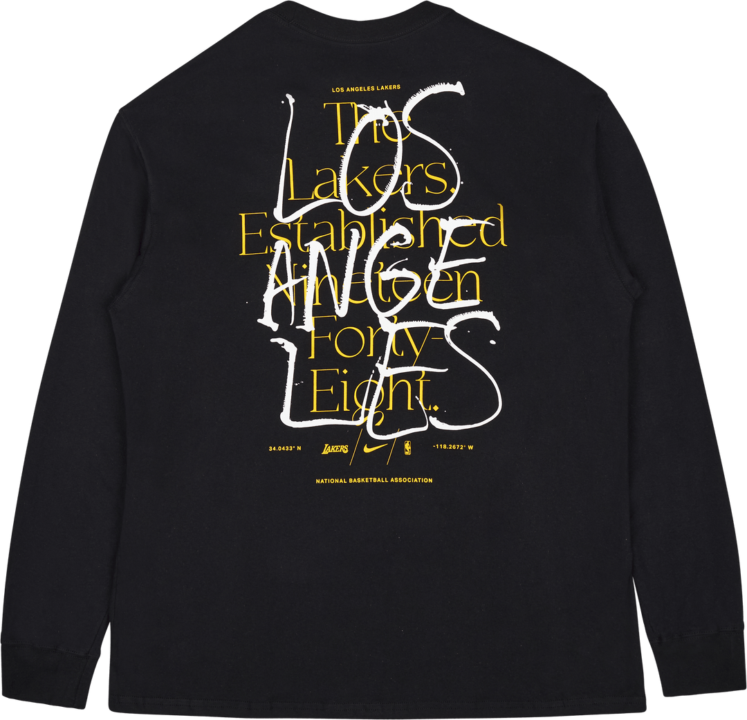 Lakers M Nk Cts Max90 Ls Tee