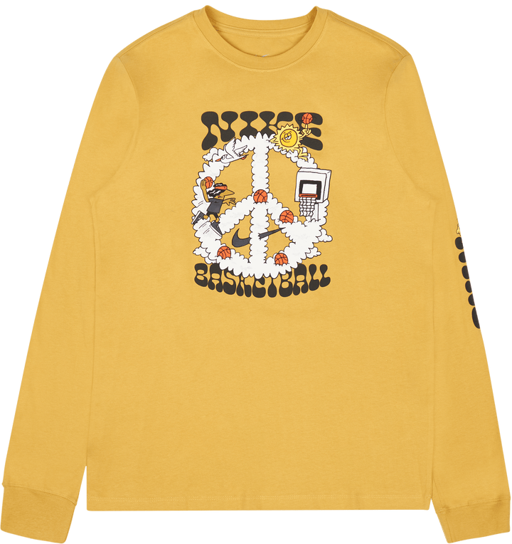 M Nk Tee Ls Weizen Gold