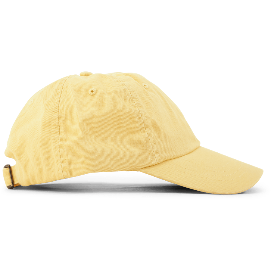 Cappello a palla in cotone Chino giallo mais