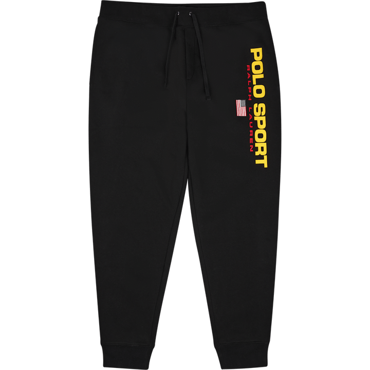 Polo Sport Fleece Jogger Hose Polo Schwarz / Gold