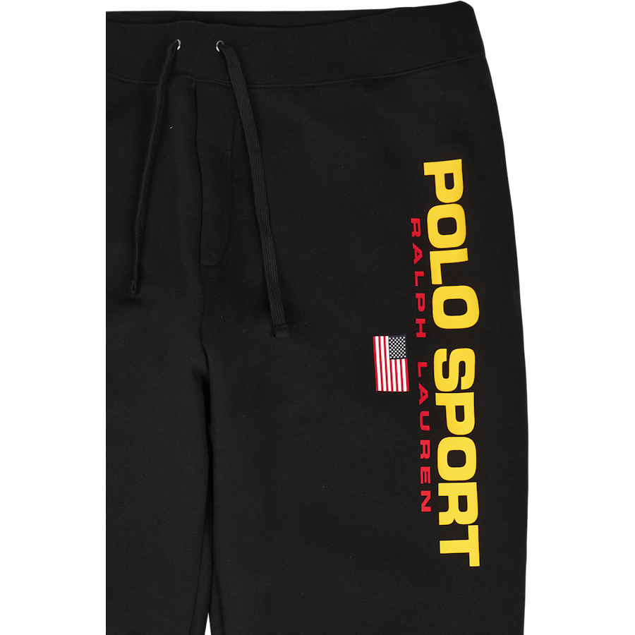 Polo Sport Fleece Jogger Hose Polo Schwarz / Gold