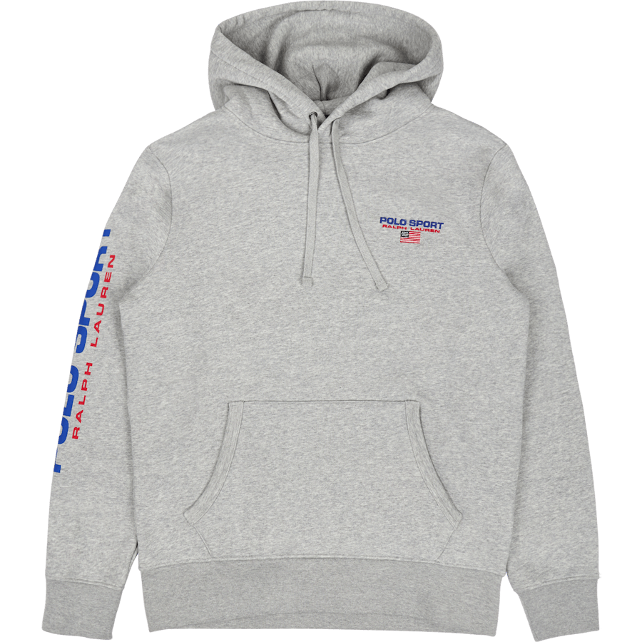 Polo Sport Fleece Hoodie Andover Heather/Red