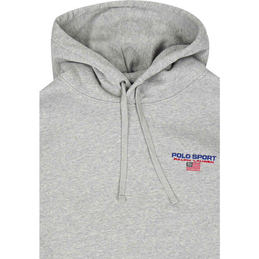 Polo Sport Fleece Hoodie Andover Heather/Red