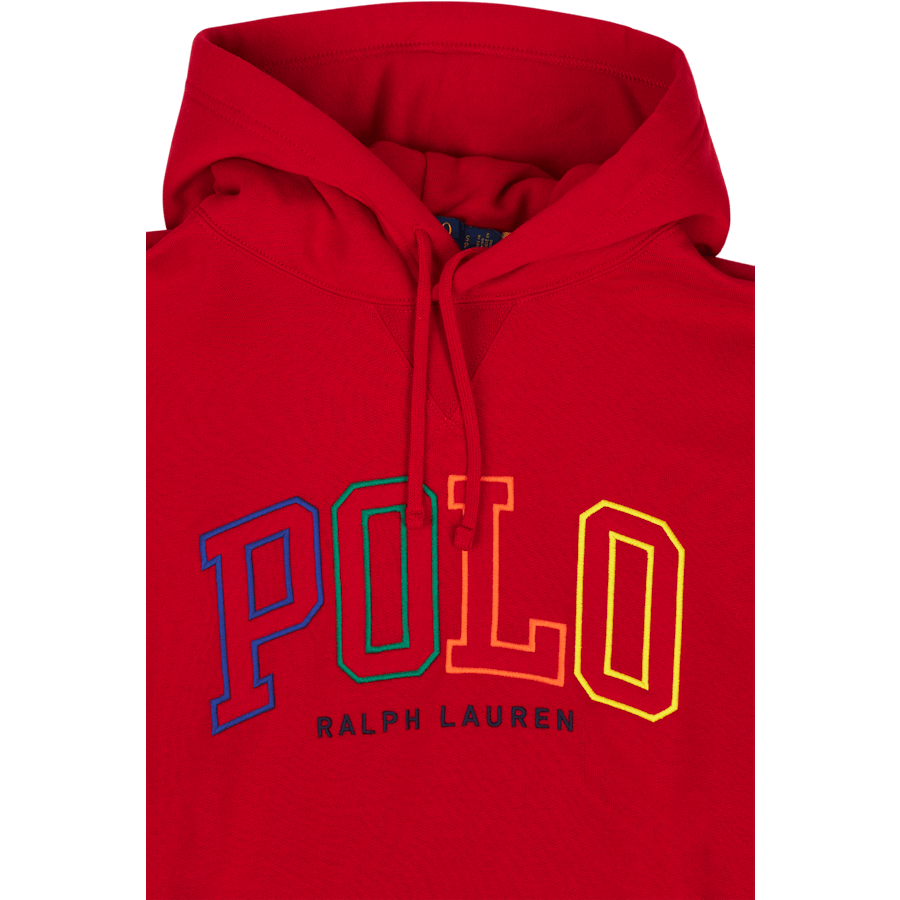 Felpa con cappuccio in pile Big Fit Logo RL 2000 Rosso