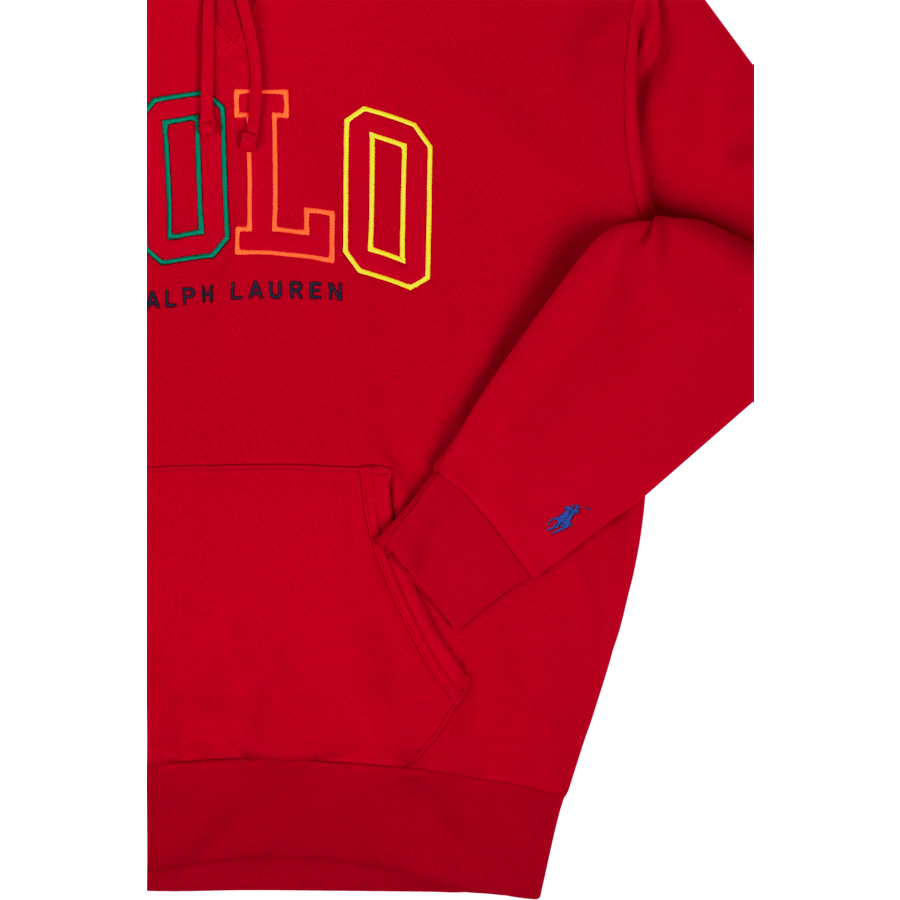 Felpa con cappuccio in pile Big Fit Logo RL 2000 Rosso