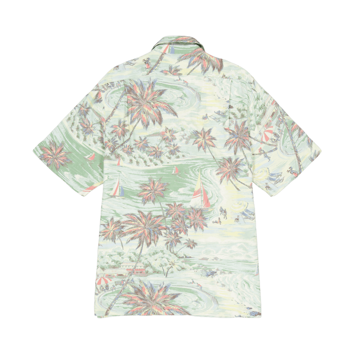 Klasická košile z popelínu s potiskem Hawaiian Beach Bazaar