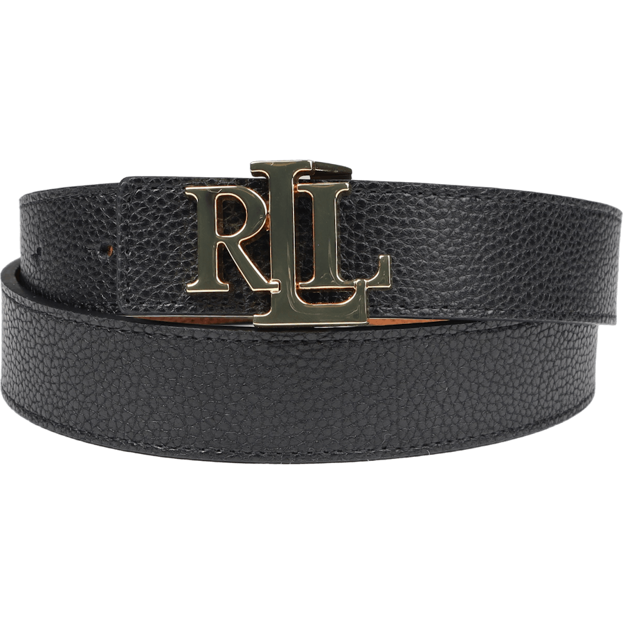 Reversible Logo Leather Belt Blk/Tan