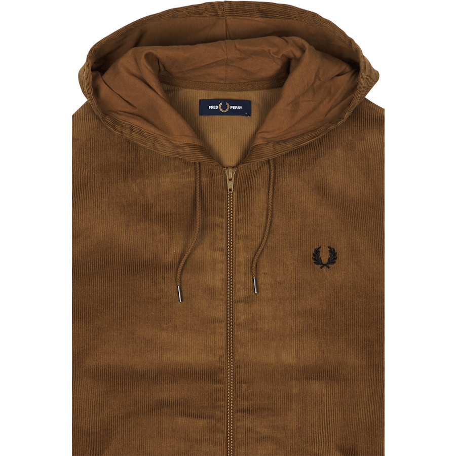 Veste à capuche en velours côtelé Fred Perry