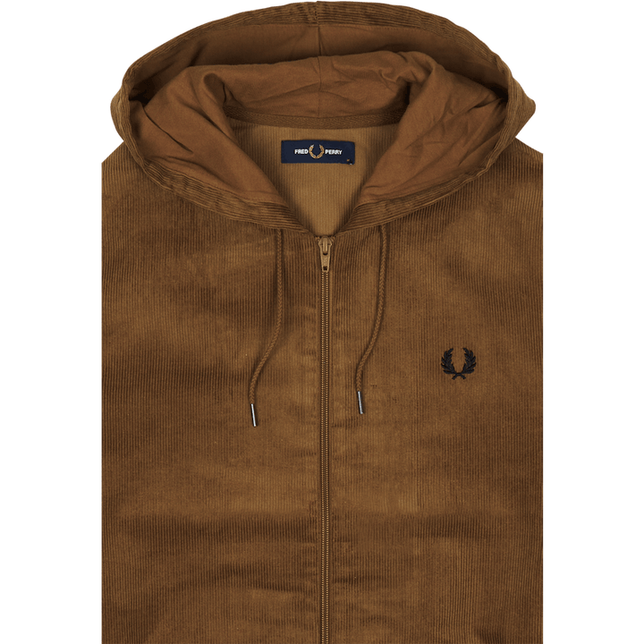 Veste à capuche en velours côtelé Fred Perry