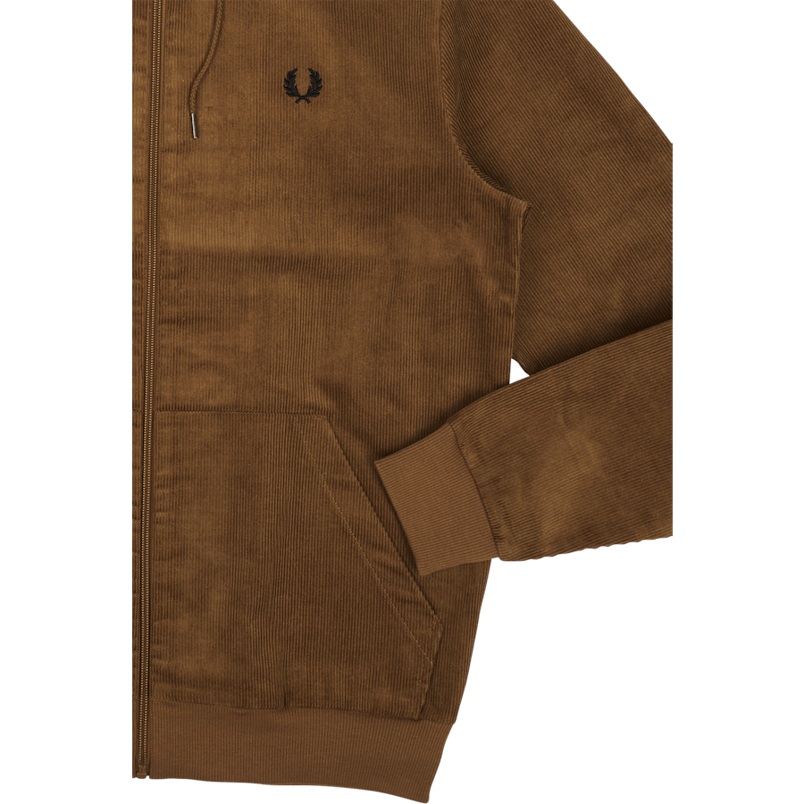 Veste à capuche en velours côtelé Fred Perry