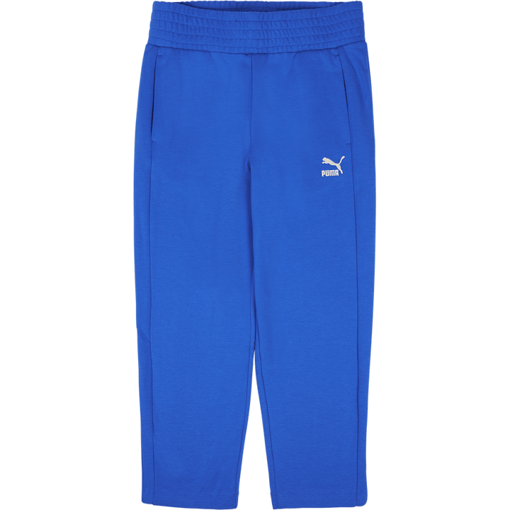 T7 Pantaloni a vita alta blu
