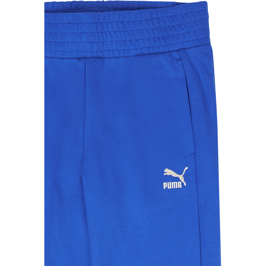T7 Pantaloni a vita alta blu