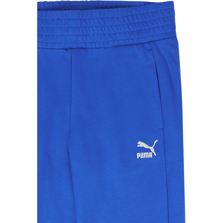 T7 Pantaloni a vita alta blu