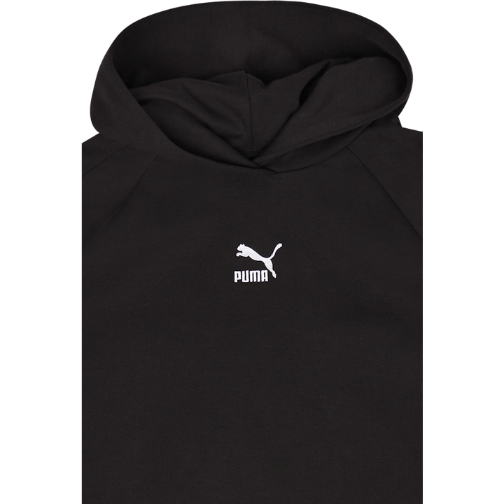 T7 Felpa con cappuccio nero scuro