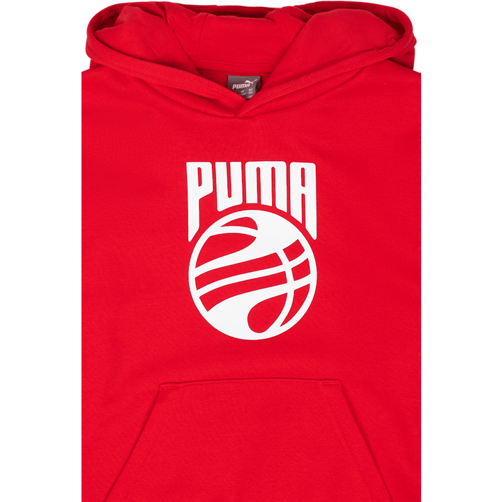 Felpa da basket con cappuccio Posterize Fl Red