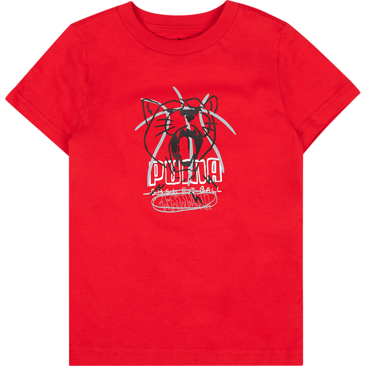 Basketball Tee B Red
