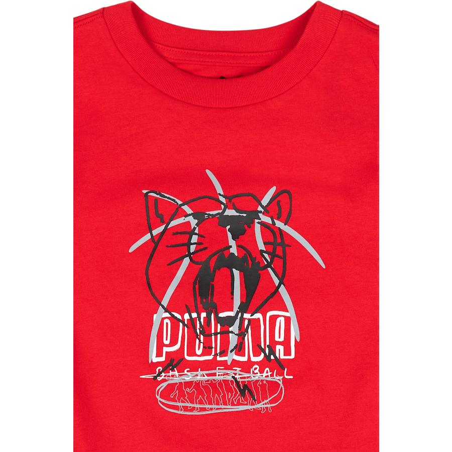 Basketball Tee B Red