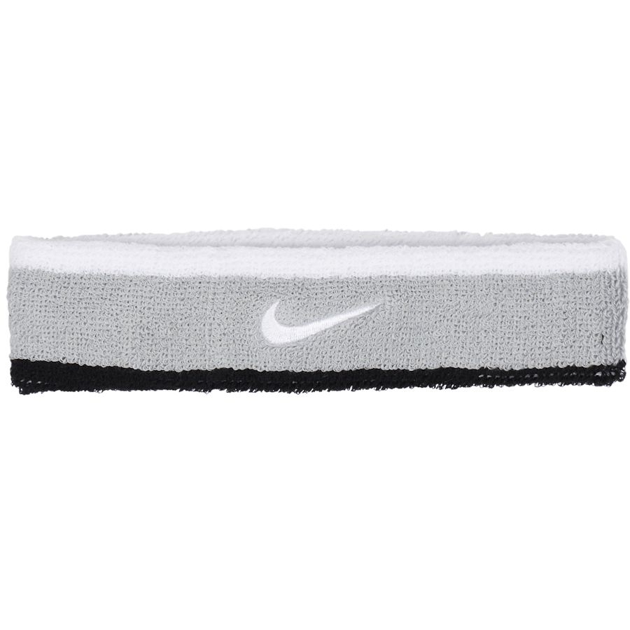 Nike Swoosh Headband Lt Smoke Grey/black/white