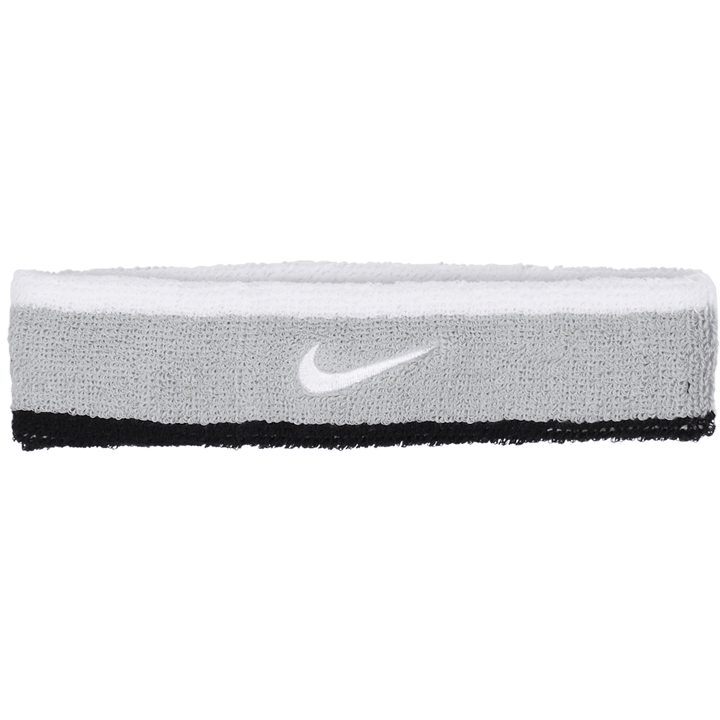 Nike Swoosh Headband Lt Smoke Grey/black/white
