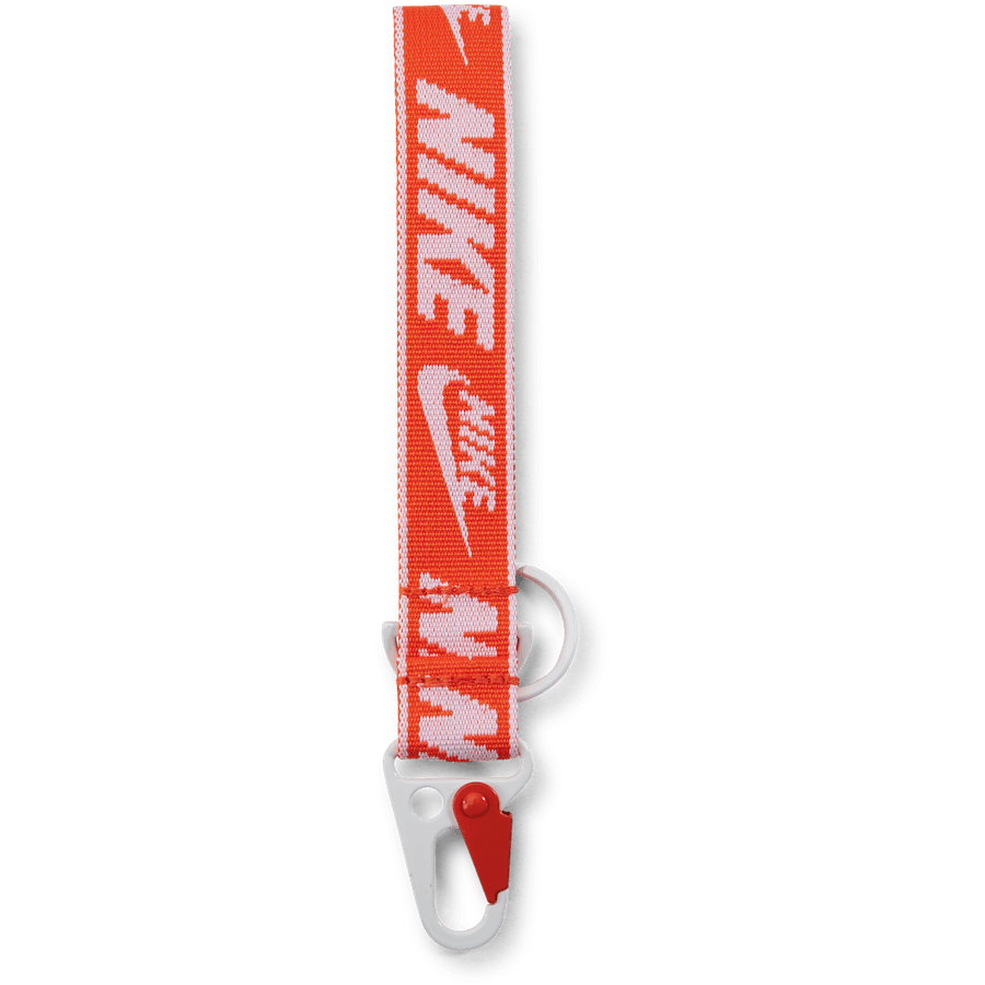 Nike Key Holder Wrist Lanyard Safety Orange/white/white