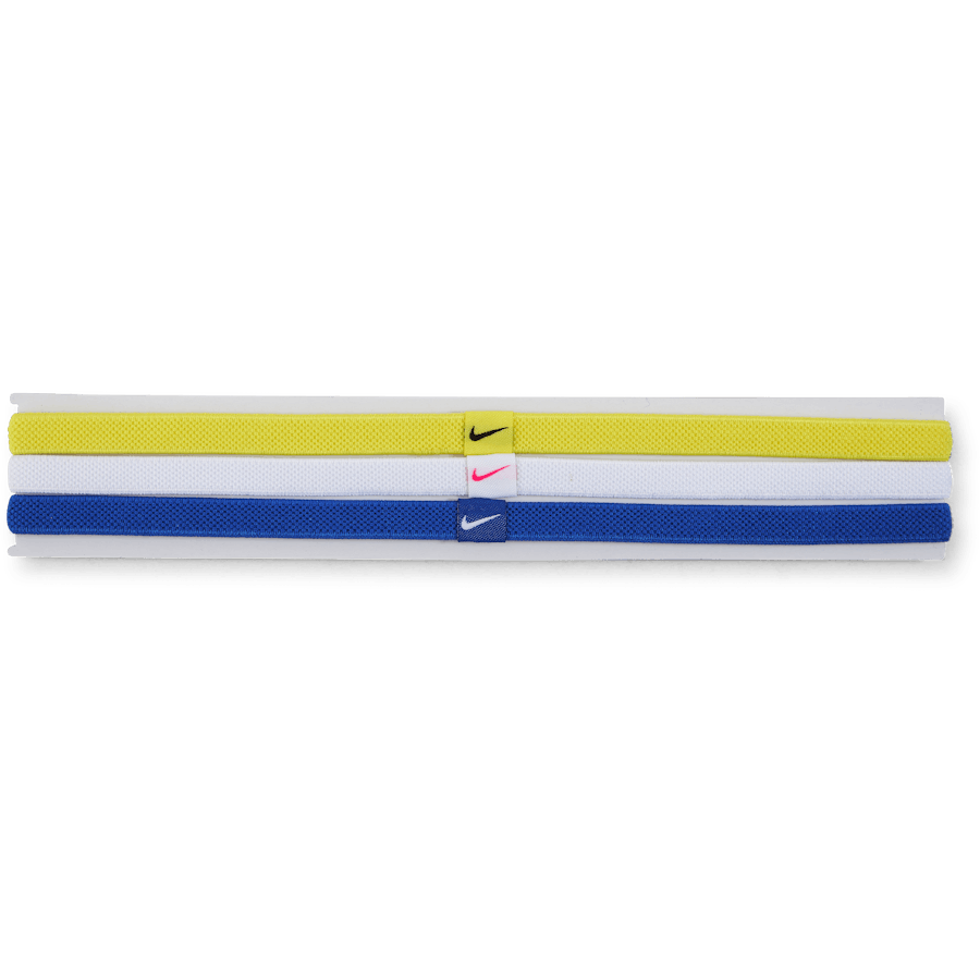 Nike Elastic Headbands 2.0 3 P Opti Yellow/white/hyper Royal