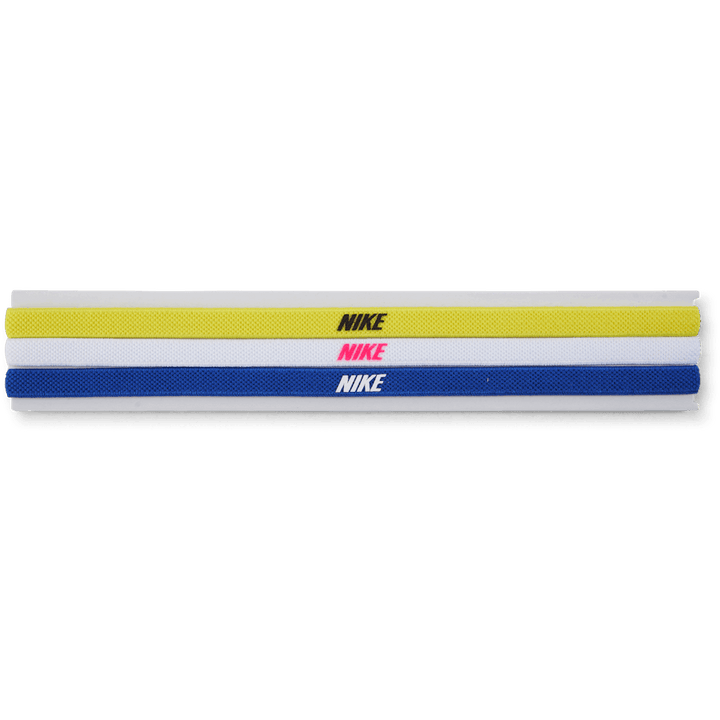 Nike Elastic Headbands 2.0 3 P Opti Yellow/white/hyper Royal