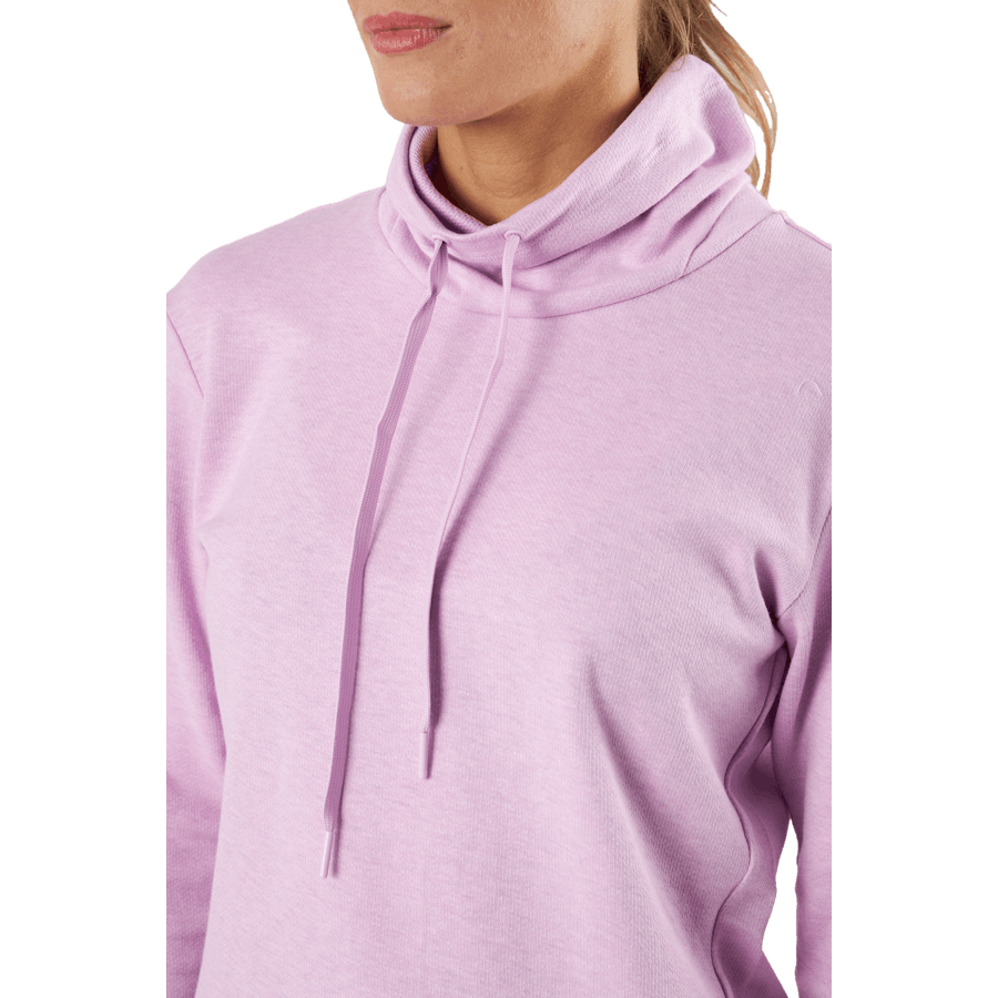 Mélange High Mock Golf Pullover Bliss Lilac Mel