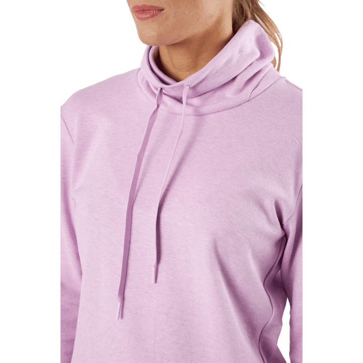 Mélange High Mock Golf Pullover Bliss Lilac Mel