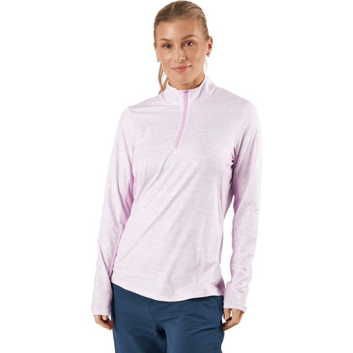 Ultimate365 Polo manica lunga Bliss Lilla