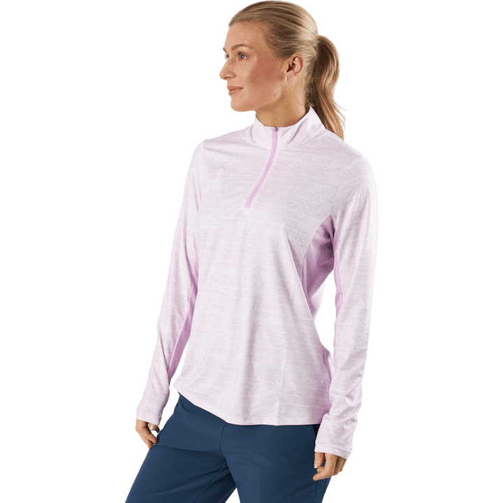 Ultimate365 Polo manica lunga Bliss Lilla