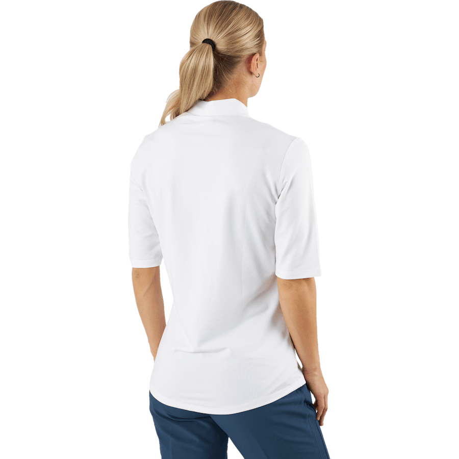 Polo Essentials Mock Bianco