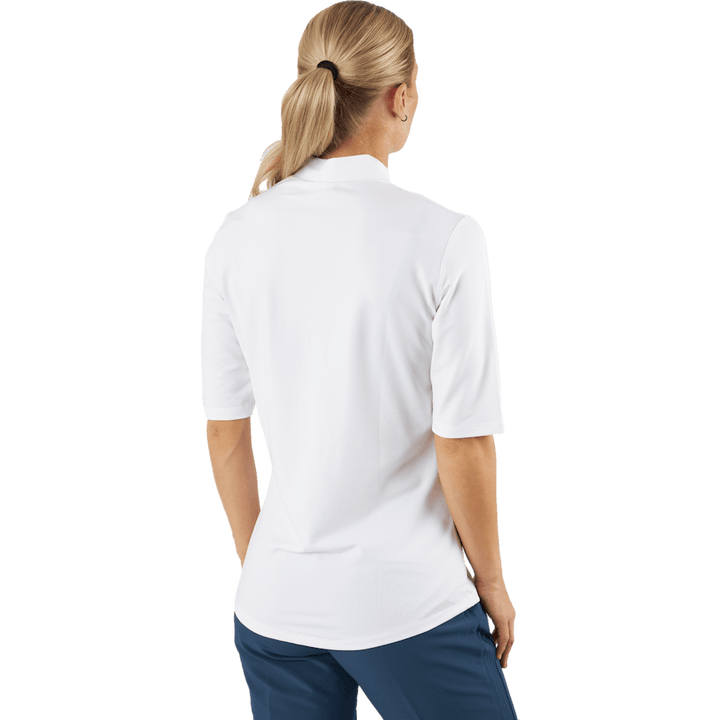 Polo Essentials Mock Bianco