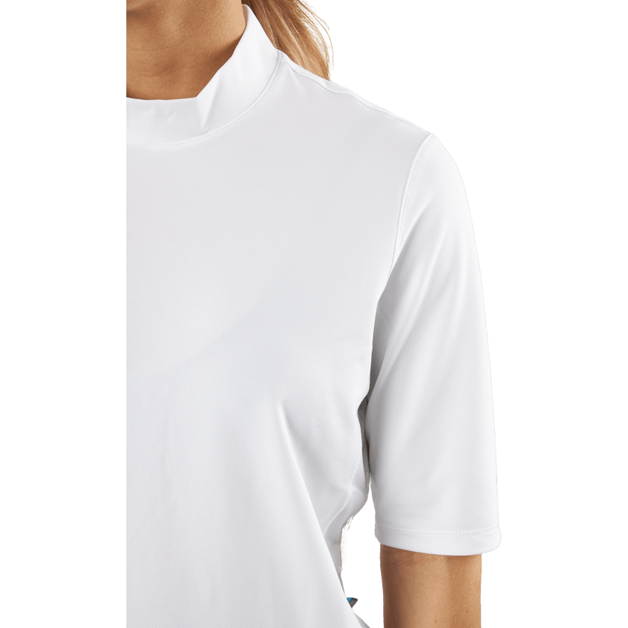 Polo Essentials Mock Bianco