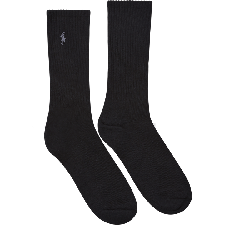 Cotton-Blend Crew Sock 6-Pack Black